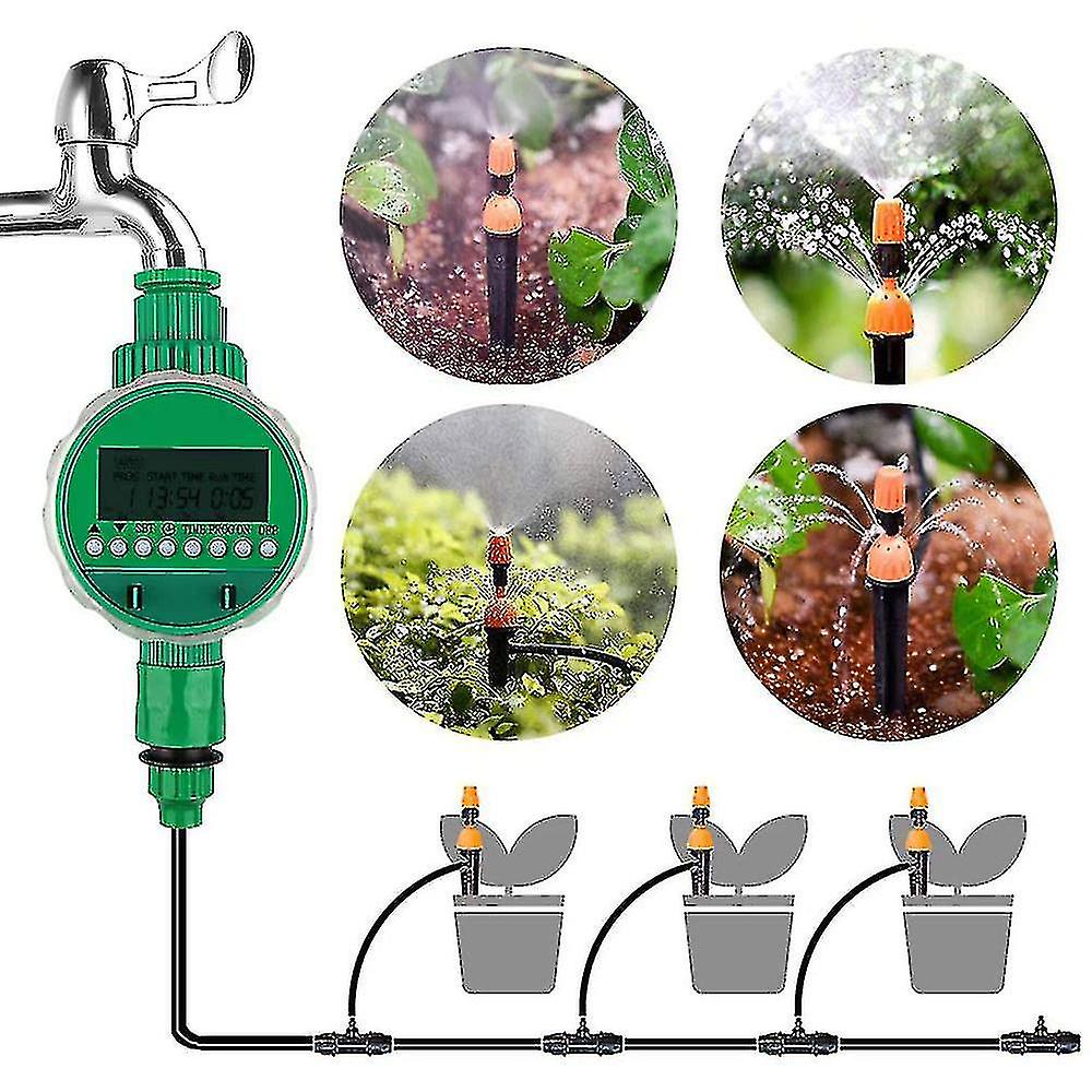 Lcd Waterproof Digital Water Timer Automatic Irrigation Watering Timer Electronic Garden Irrigation Controller