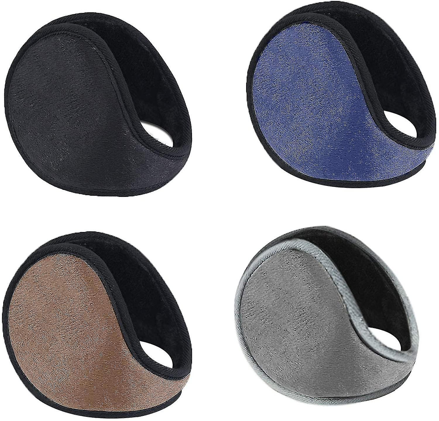 4 Pack Multicolor Winter Outdoor Windproof Plush Unisex Earmuffs