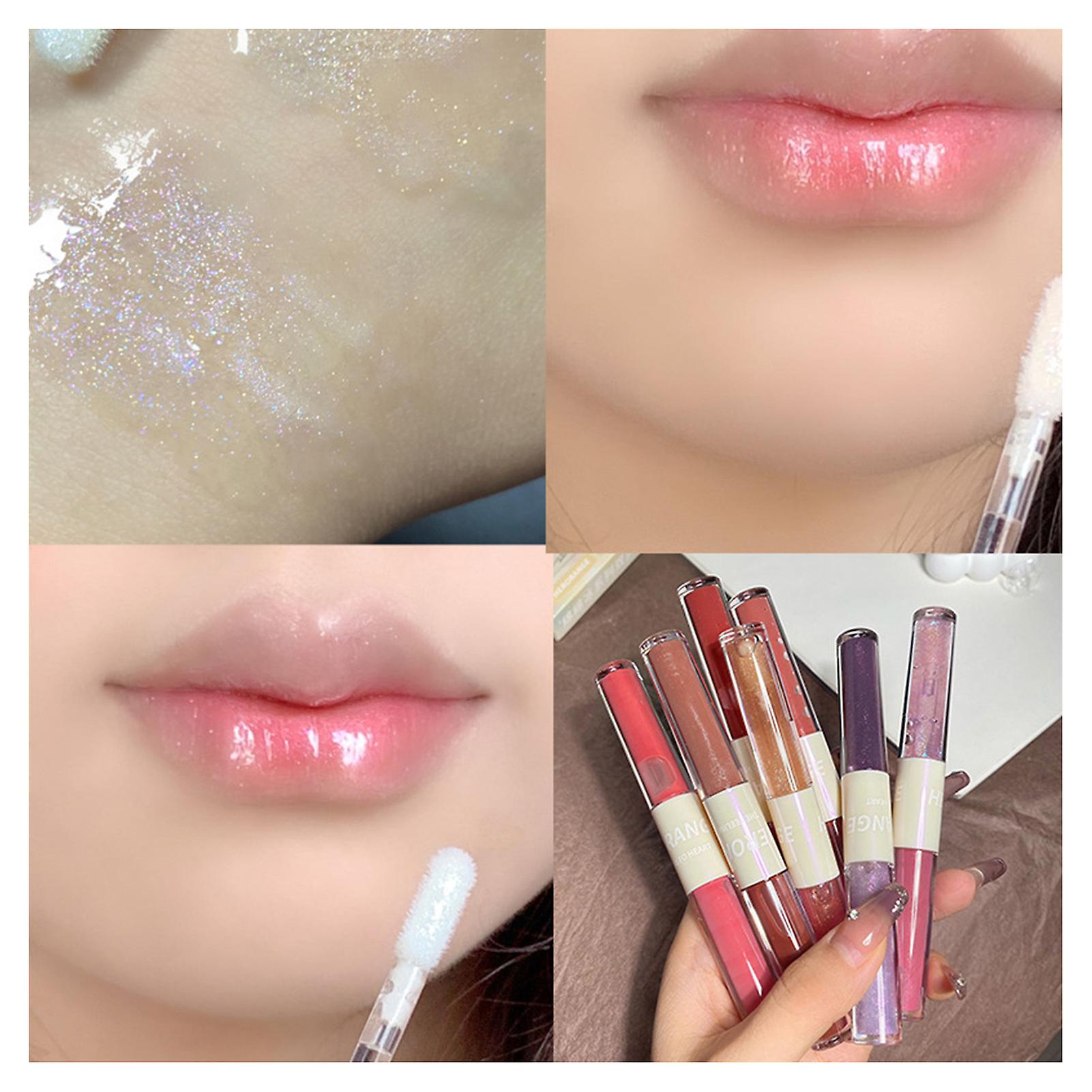 Shimmering Velvet Lip Gloss With Silky And Smooth Texture & Compact And Portable Design Great Gift For Valentine's Day Women's Day