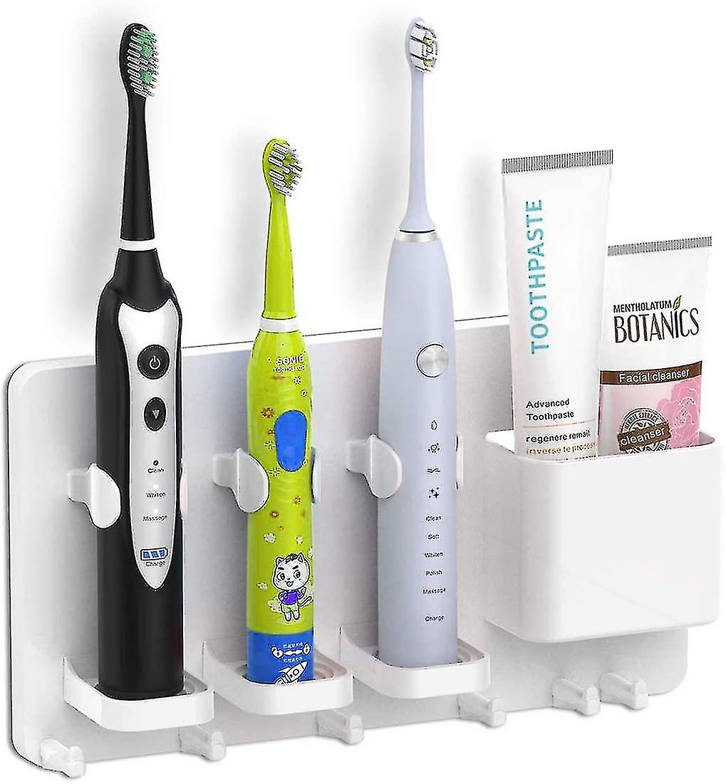 Adhesive Electric Toothbrush Holder, Multifunctional Toothbrush Organiser