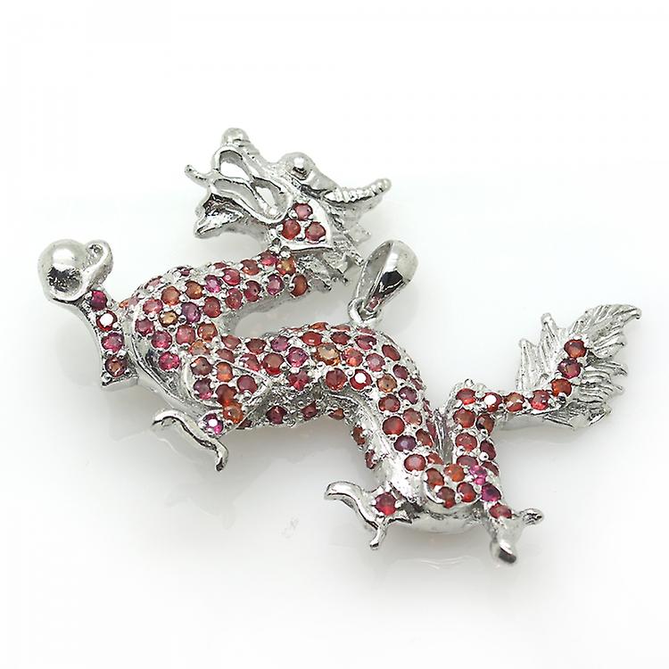 Sapphire And Silver 925 Dragon Pendant awo11