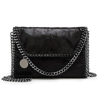Design Chain Shoulder Purse for Women Soft Leather Quilted Fashion Message Crossbody bag