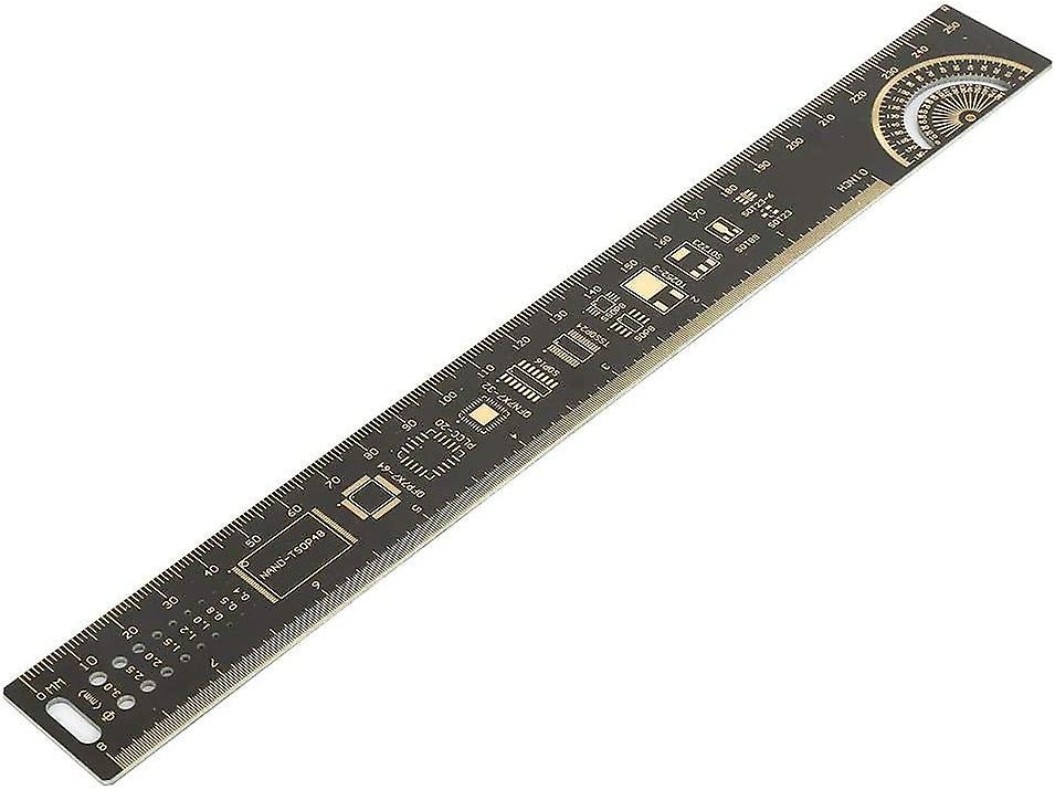 10inch 25cm Electronic Engineer Multifunction Printed Circuit Board Pcb Ruler Engineering Ruler Multifunction Ruler