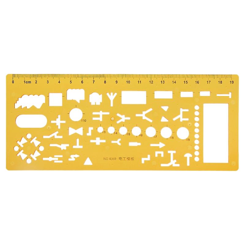 Geometric Electrician Formwork Template Ruler Stencil Drawing Measuring Tool