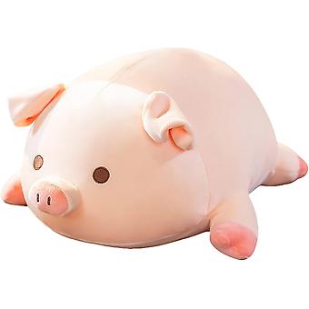 Cute Kawaii Pig Plush Pillows Stuffed Animal Hugging Pillow, Soft Pig Stuffed Cuddle Plush Toys, Birthday Gifts (round Eyes, 15.7in)