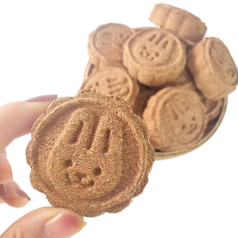 1pc Small Pets Hamster Grinding Teeth Cake Cookie Rabbit Chew Play Toy