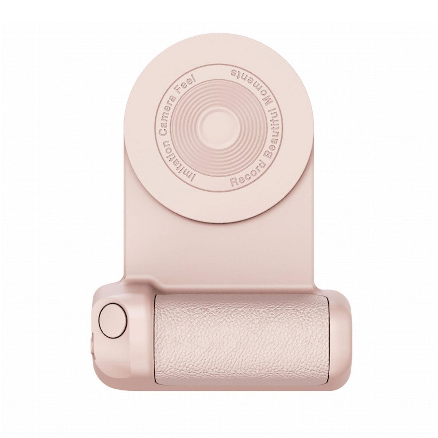 Pink Handheld Bluetooth Phone Camera Shutter with Magnetic Grip