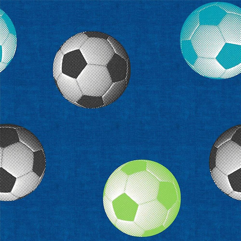 Muriva Navy Blue Football Wallpaper