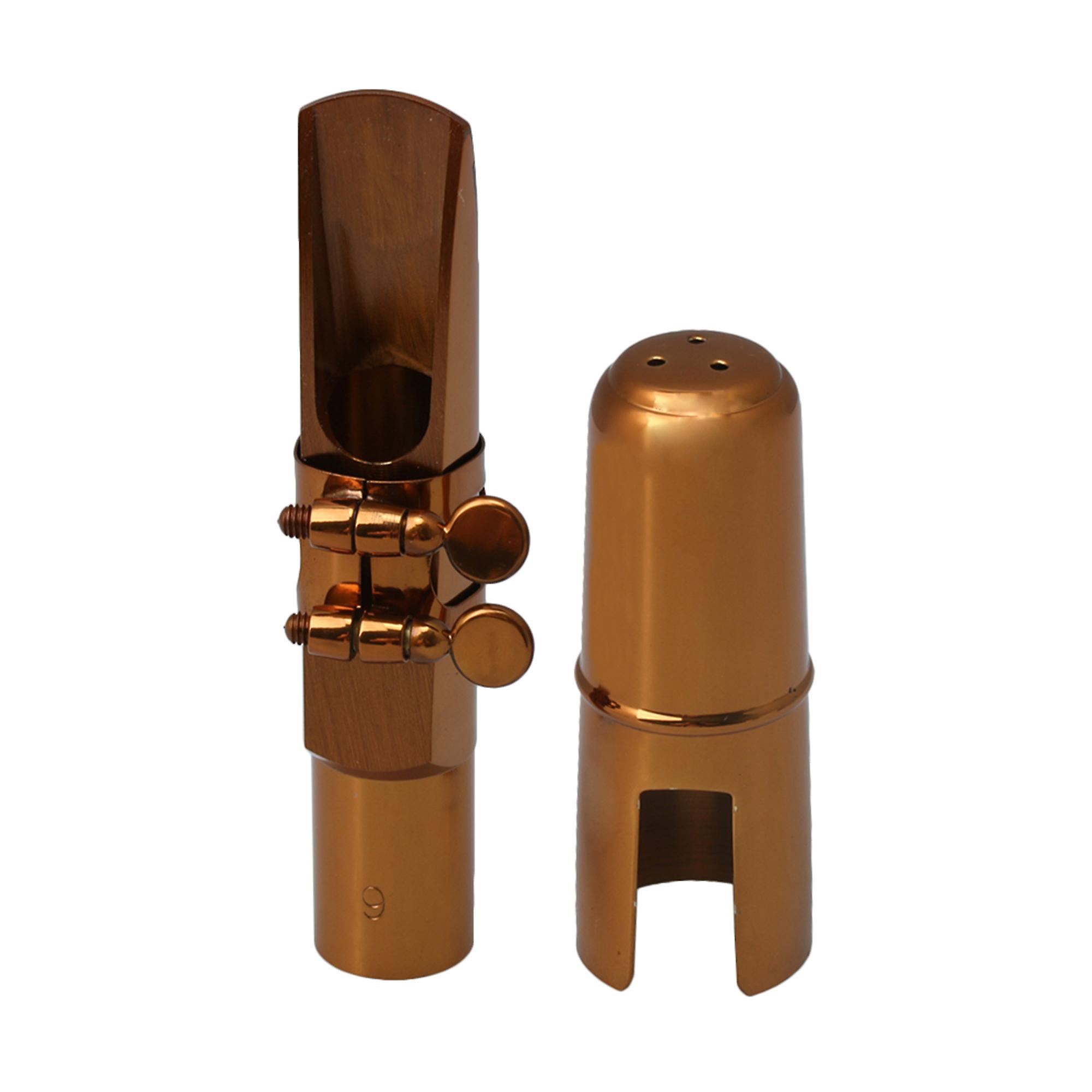 Rose Gold B Flat Tenor Saksofoni Saksofoni Suukappale?Ligature Cap 9 #
