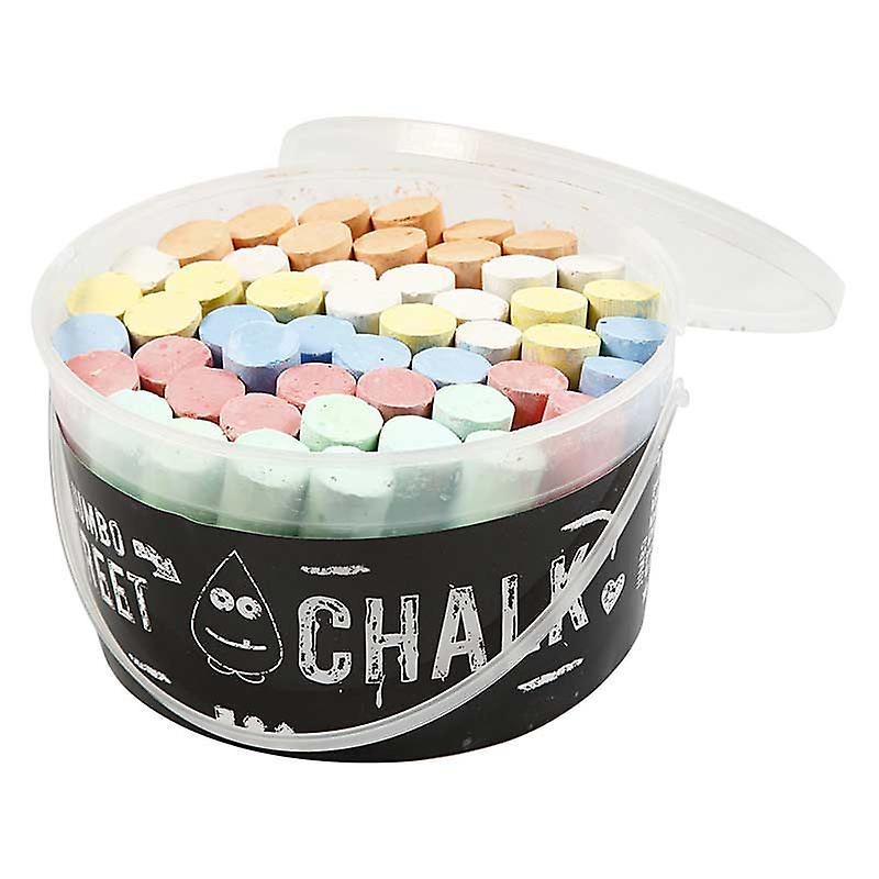 50 large chalks for floor - Assorted colors