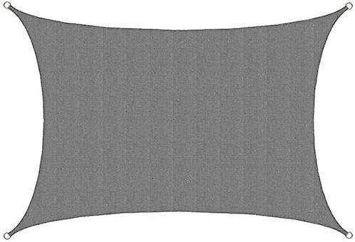 UV Shade Sail - 3x4m Rectangular Sun Protection Garden Cloth Balcony Gray