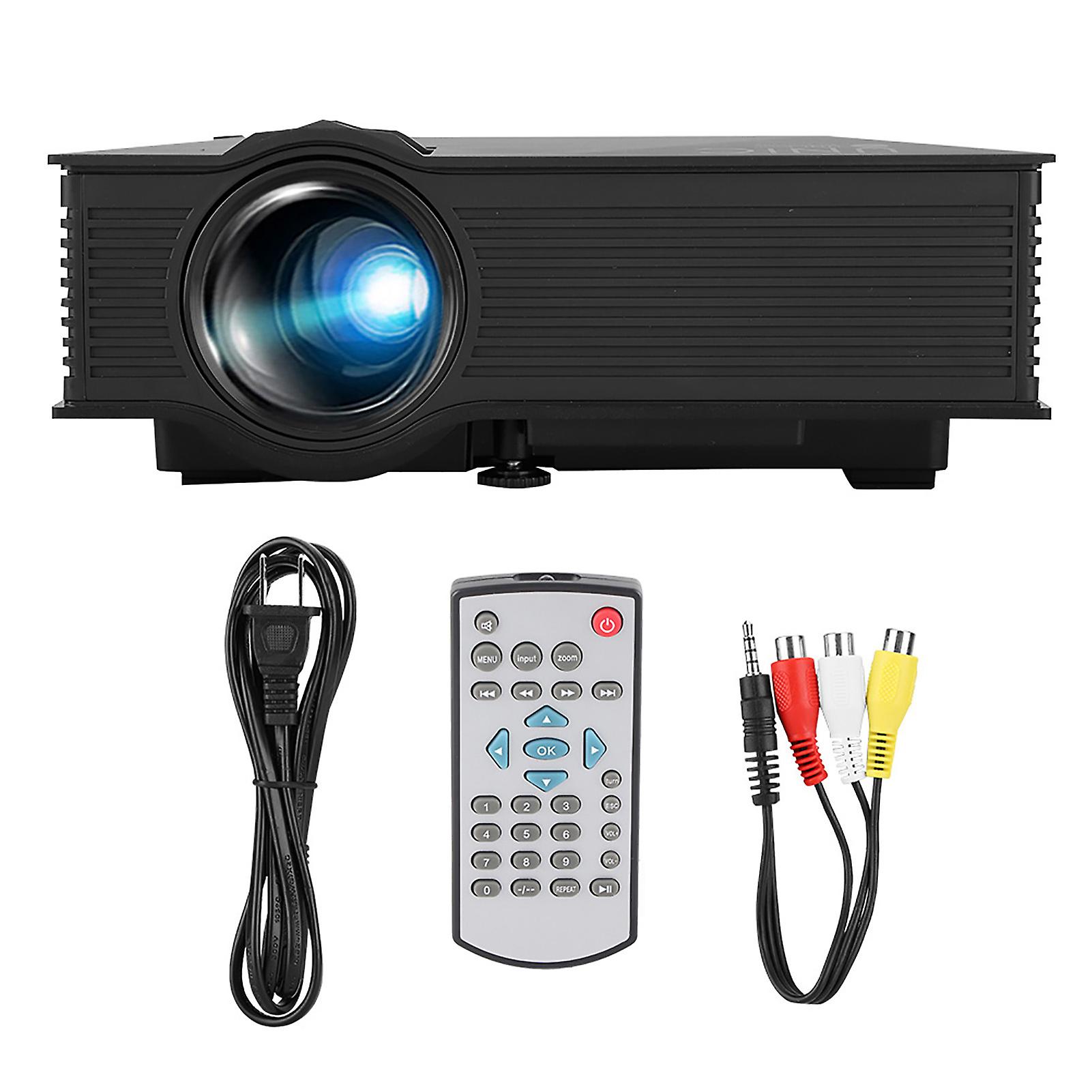 Wireless WiFi Mini LED Projector - UNIC UC68H with Remote, 110-240V Input