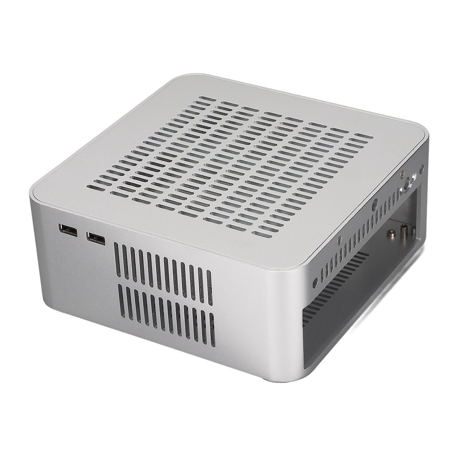 Desktop Computer Case Good Heat Dissipation Exquisite Compact Mini HTPC Case for Home Video Computer