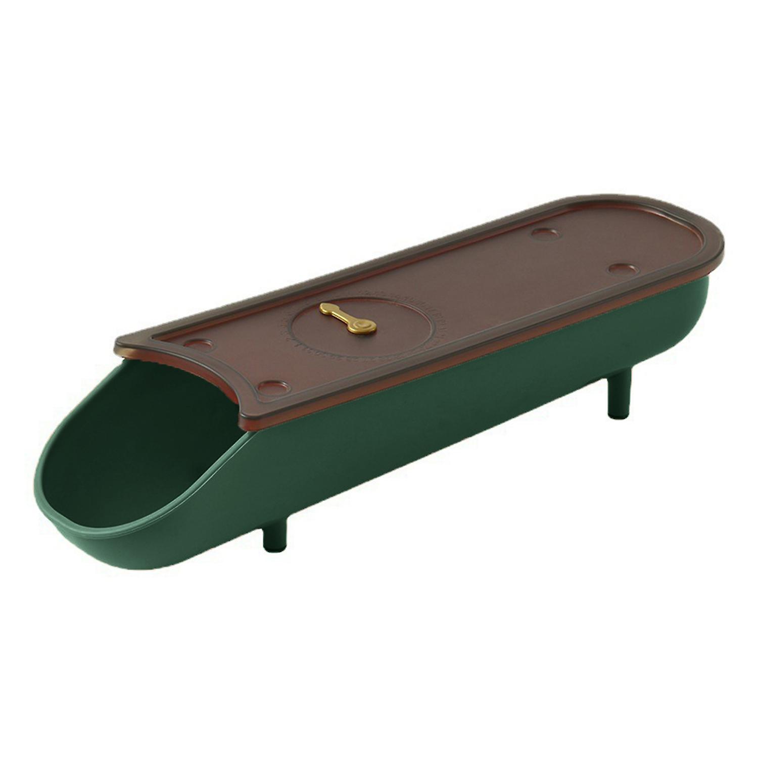 Egg Storage Box Food Grade Flip Top Automatic Rollable Stackable Plastic Easy Access Egg Holder Kitc