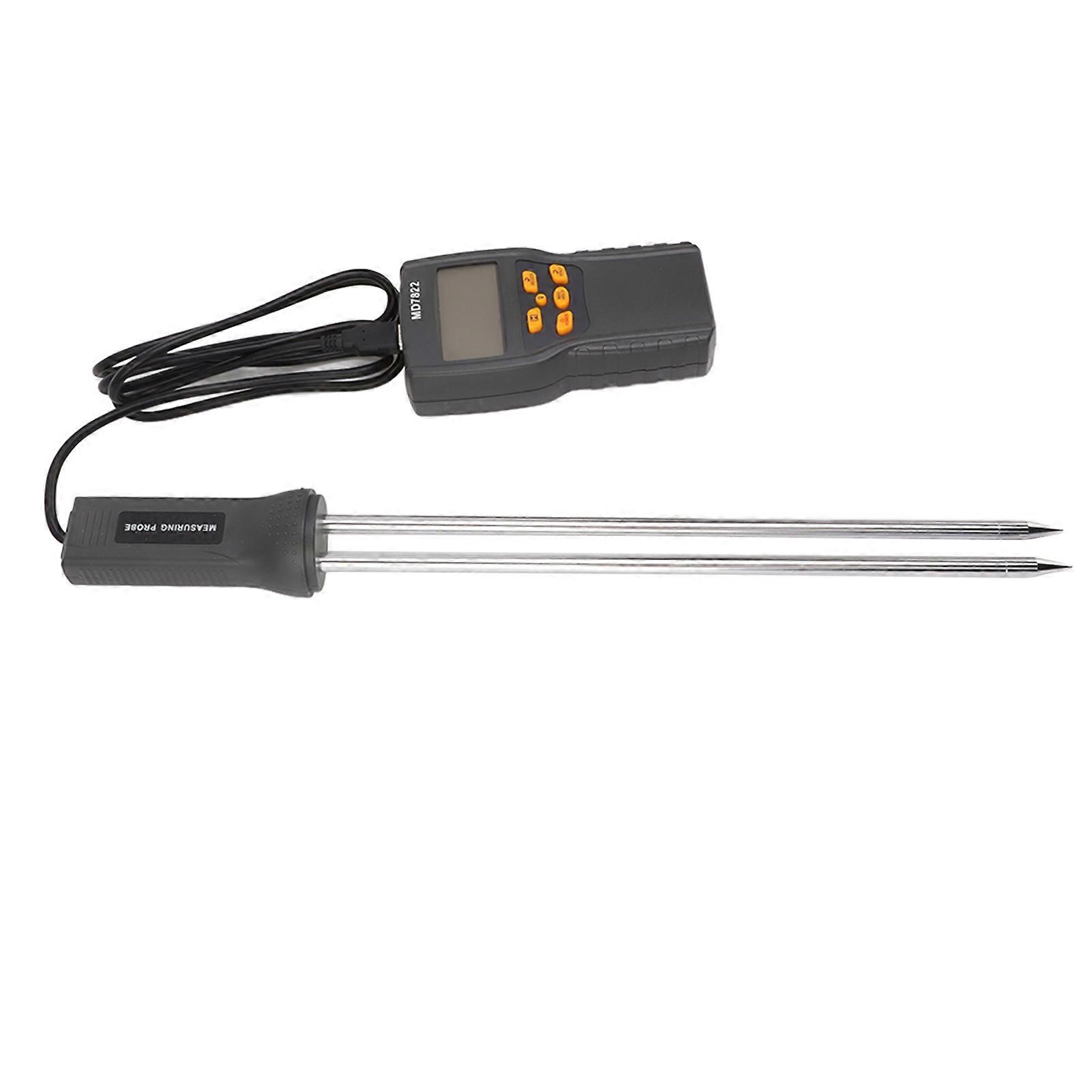 Grain Moisture Meter Tester LCD Display with Backlit Automatic Temperature Compensation Garden Tools 