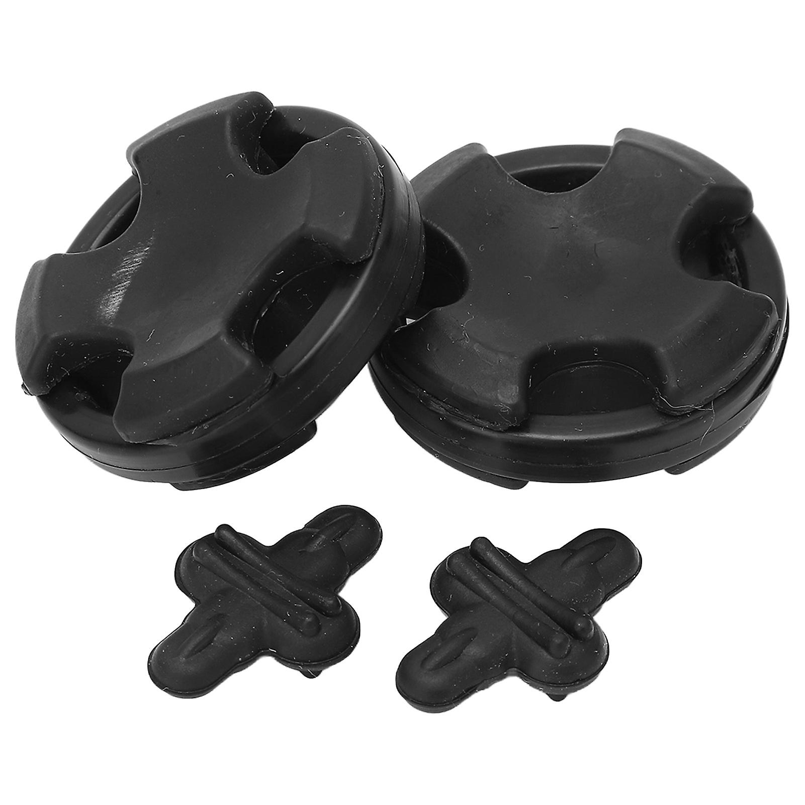 2 PCS Rubber Limb Damper Rubber Damping Black Recurve Damper for American Hunting Bow Straight Draw Bow