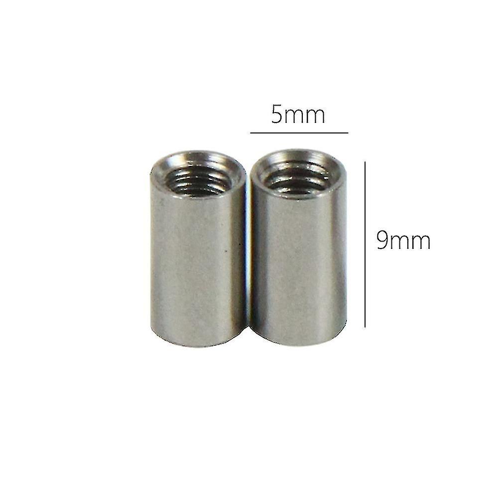 2pcs Stainless Steel Threaded Sleeves Screw Rob Tube 5mm Diameter With With M4 Internal Thread Spare Part-yu