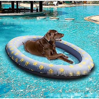 Flotteur De Piscine Pour Chien – 140 X 90 Cm, Double Couche PVC Et Nylon, Résistant Aux Griffes, Pour Chiens Jusqu’à 30 Kg