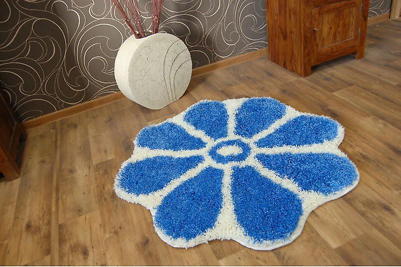 Carpet circle SHAGGY GUSTO Flower C300 blue