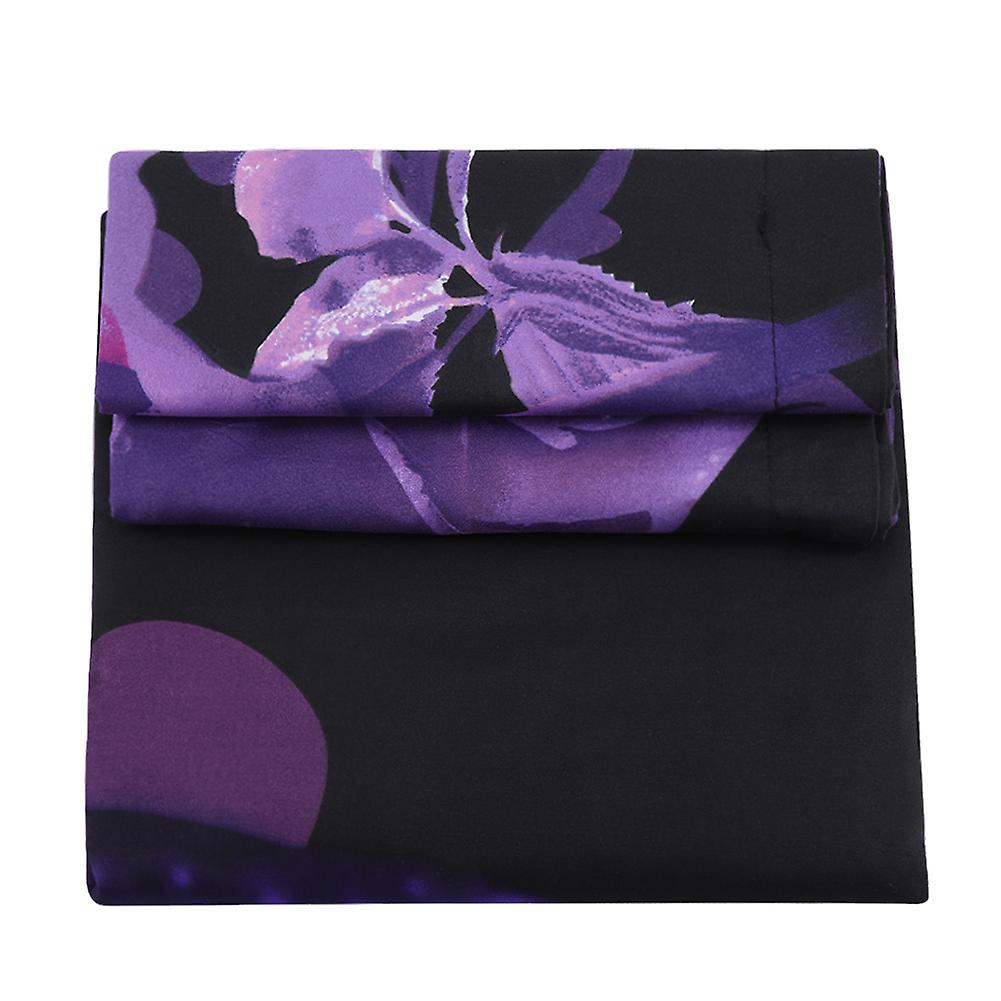 4PCS Bedding Sets Comfortable Duvert Cover Set Purple Rose Bed Comforters 2#