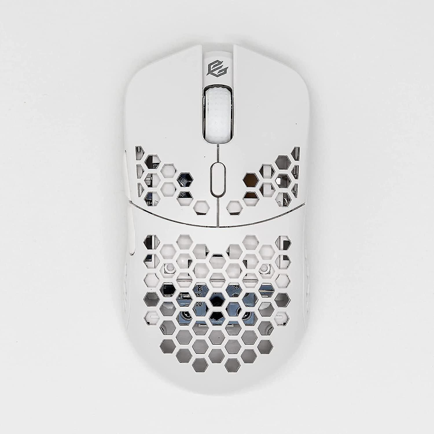 Wireless Gaming 58 Gram Ultra Lightweight Honeycomb Design Mouse(white)