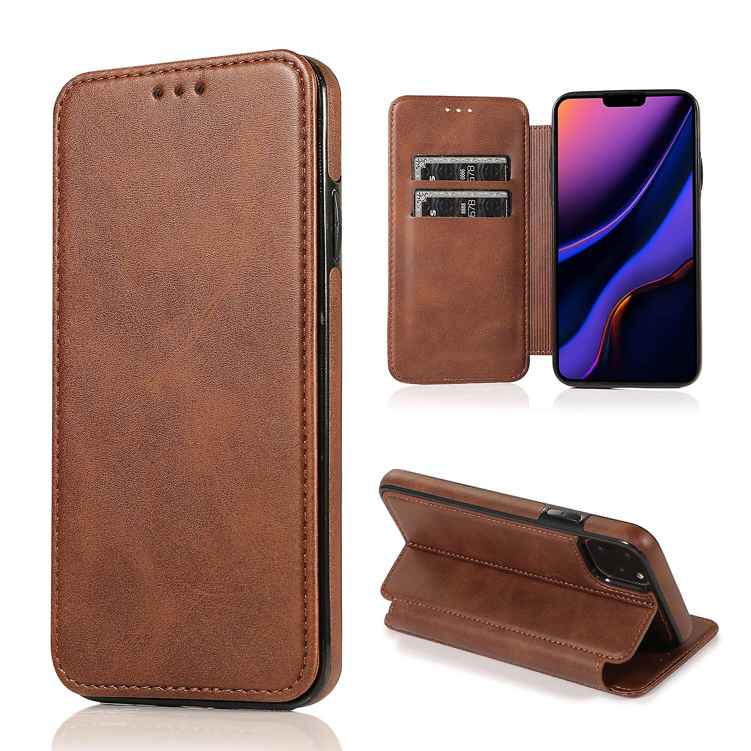 iPhone 11 Pro Case Leather Wallet Flip Phone Case
