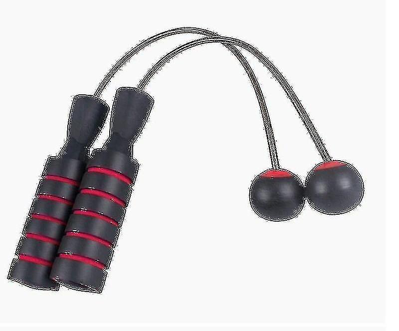 Cordless Jump Rope for Fitness, Adjustable Jump Rope Tangle Free Speed Jump Rope Red