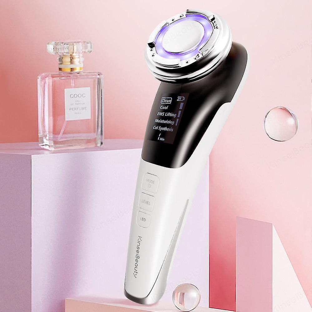 Facial Saunas Ems Micro Current Beauty Tools Lifting Face Led Red Blue Light Hot Cold Skin |microcurrent Device