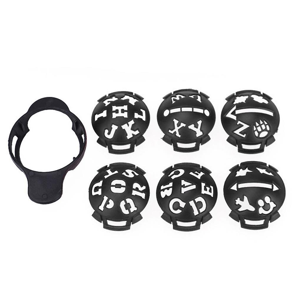 6pcs Ball Lines Marker Letters Pattern Drawing Tool Template Liner for Games  Acessory with Four Pens