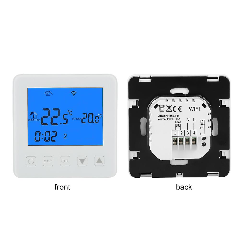 Digital 16A Electric Heating Thermostat WiFi Temperature Controller LCD Display with NTC Sensor M
