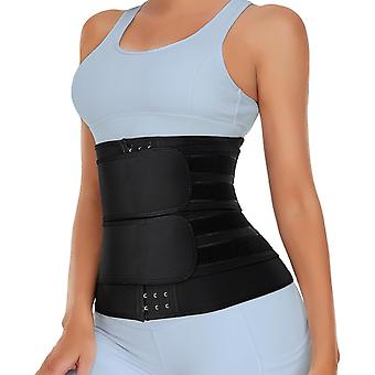 Neoprene Waist Trainer for Women Slimming Body Shaper Waist Trimmer Cincher Sweat Belt Black