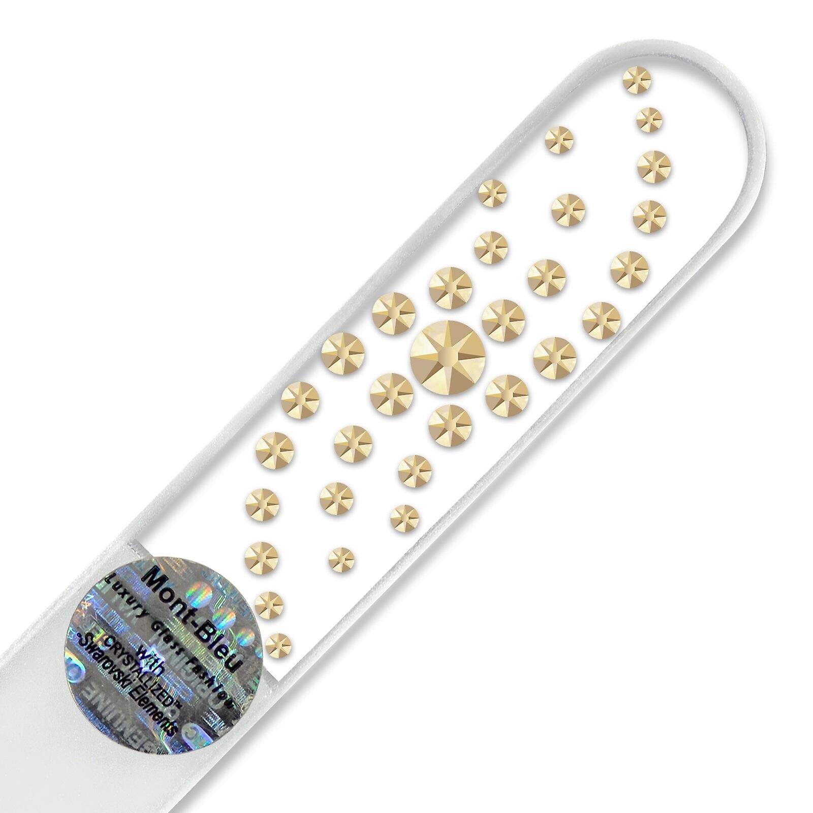 Mont Bleu Whirl Crystal Nail File D-M1 - Golden Shadow