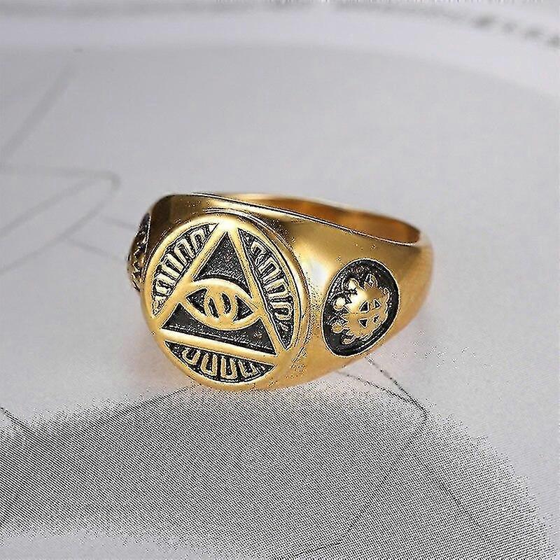 PAMTIER Vintage Anillo Trenzado Para Los Hombres De Acero Inoxidable De