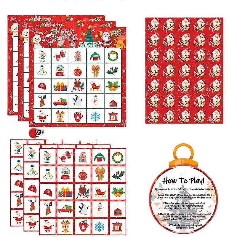 24-Piece Thanksgiving Tabletop Game Cards, Made of 300g White Card and Adhesive, 12.7 x 12.7 cm
