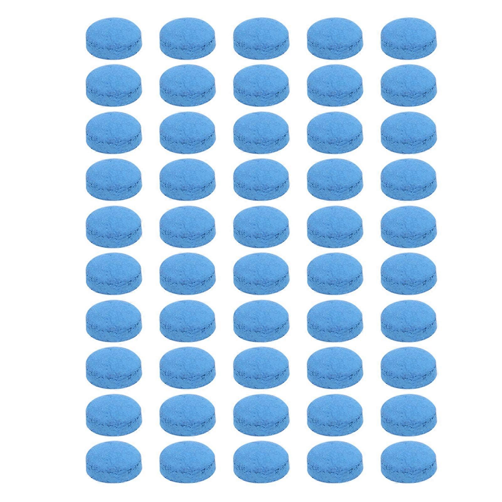 9mm Leather Billiard Pool Cue Tips 50PCS Replacement Tips for Pool Stick with Storage Box Durable and Easy to Install