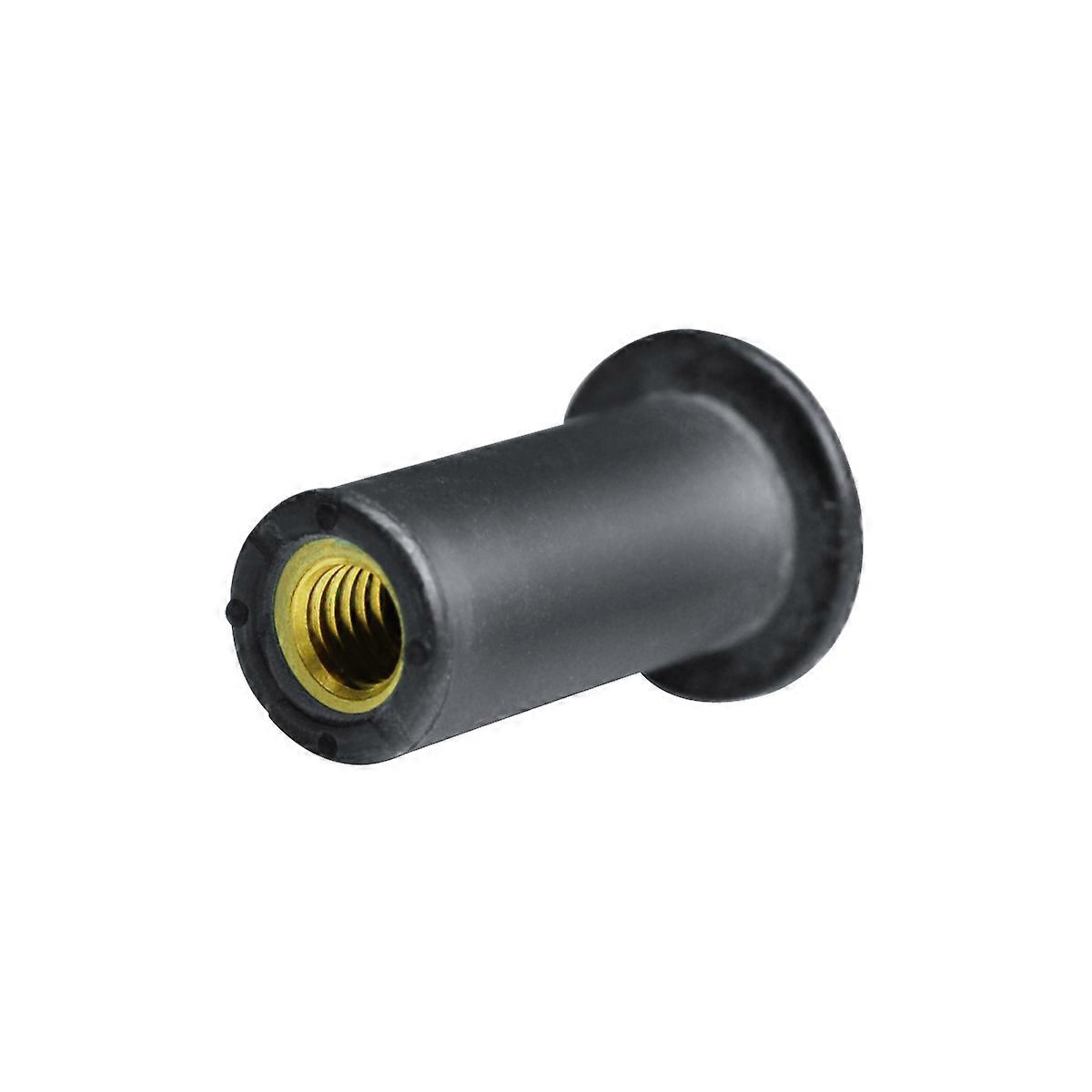 GOEBEL- 100 x Blind Rivet Nuts embedded EPDM M 8 - EPDM / Brass (Ø x L) 18,0 mm x 30,0 mm - Dome Head Round shaft - Shaft end  open  -  Rivet Nuts - N