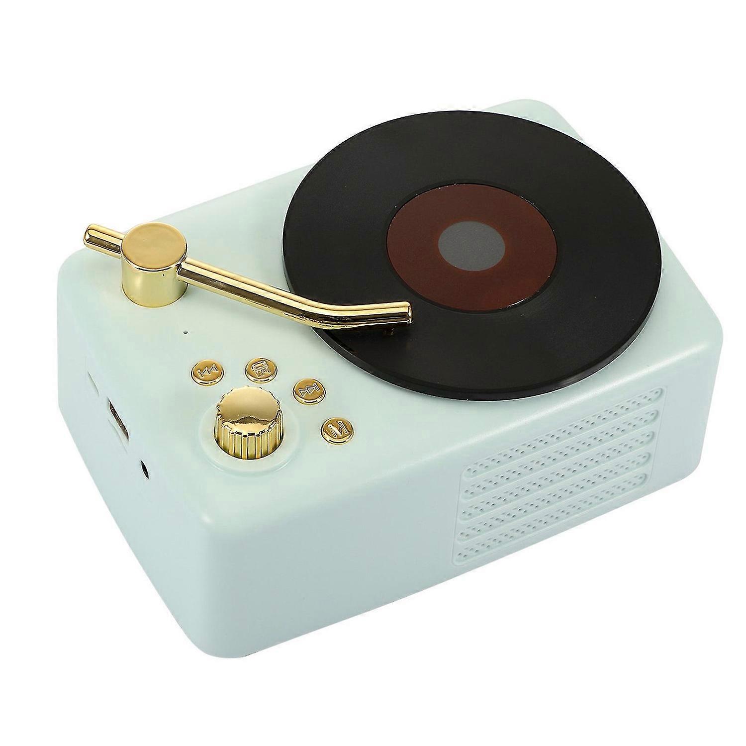 Wireless Bluetooth-compatible 5.0 Rechargeable Vintage Gramophone Speaker Music Player