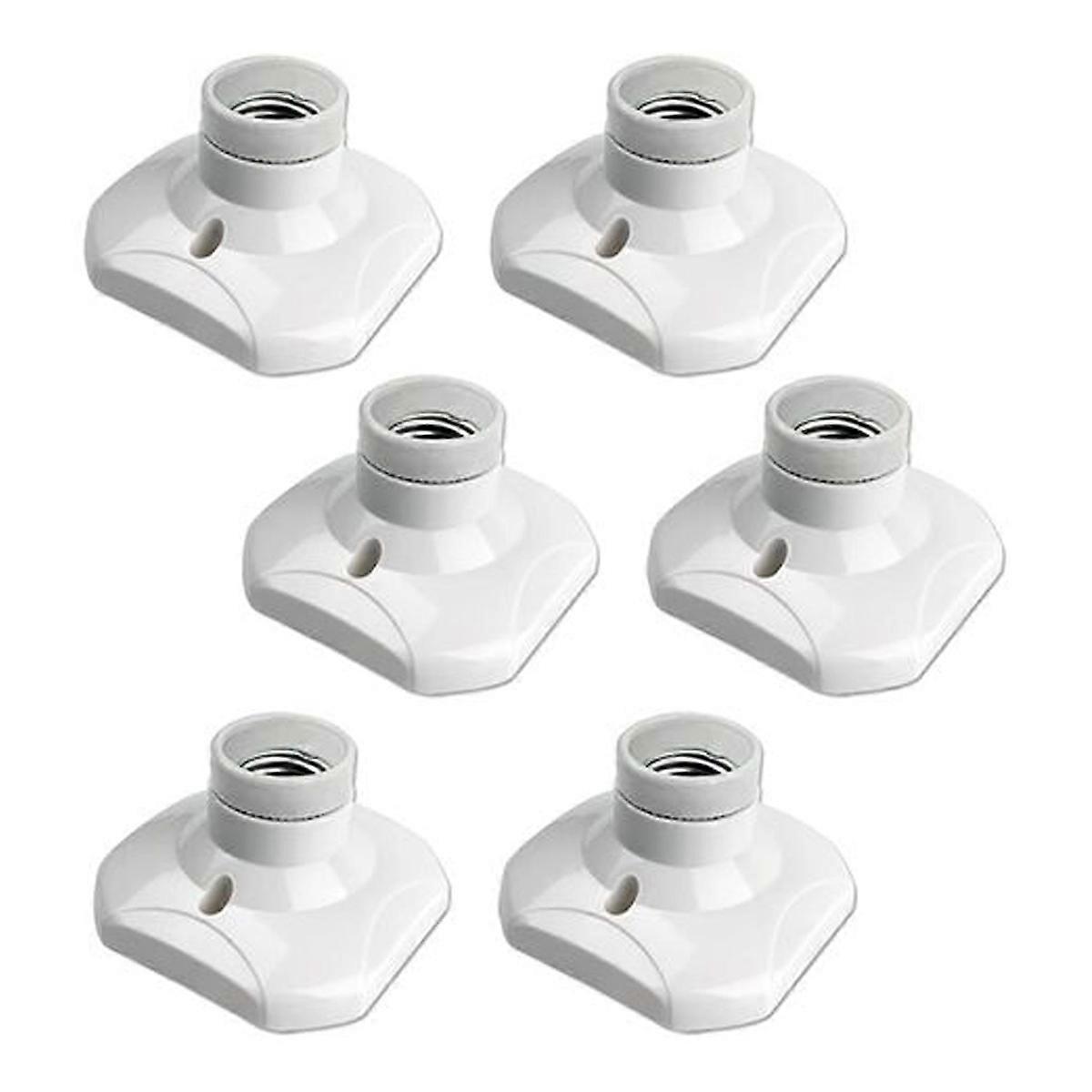 6 pieces of e27 screw socket lamp holders