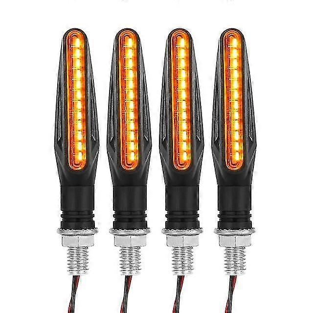 Exquisite Universal Motorcycle Turn Signal Light Built Relay 12v Flasher Moto Led Flowing Water Blinker Bendable Flashing Signals Lamp
