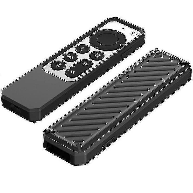 Silicone Remote Protective Case For Apple-tv 4k Remote 2021, Black