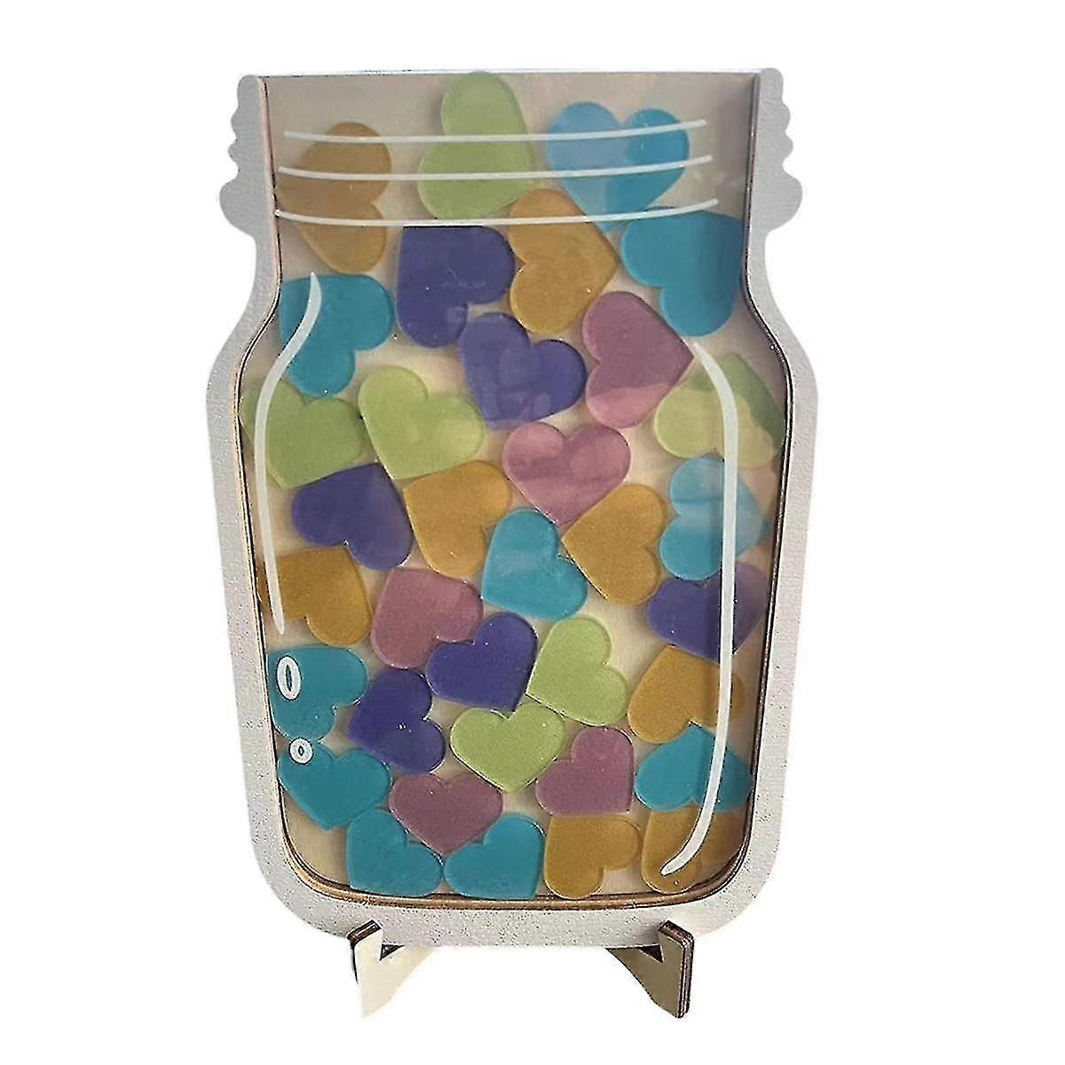 Pot de récompense étoile pour enfants Points récompense l'apprentissage de l'autodiscipline Pot de récompense étoile ornements en bois