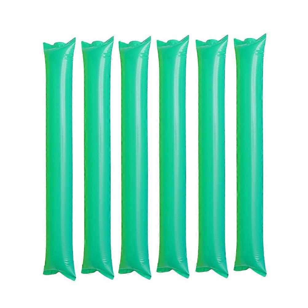 60pcs Thicken Inflatable Sticks Concert Noisemaker Cheering Sticks Birthday Wedding Party Boom Wand Sporting Events Bar Party Favors (Green)