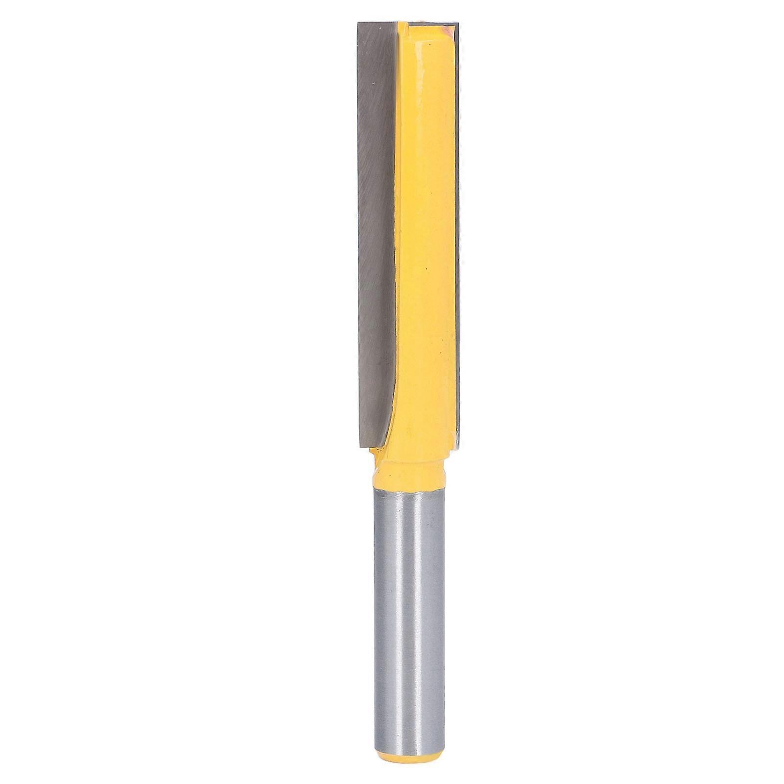 1/2in Shank Flush Trim Bit High Accuracy Shock Resistance Anti Shrinkage Design Straight Router Bit for Woodworking