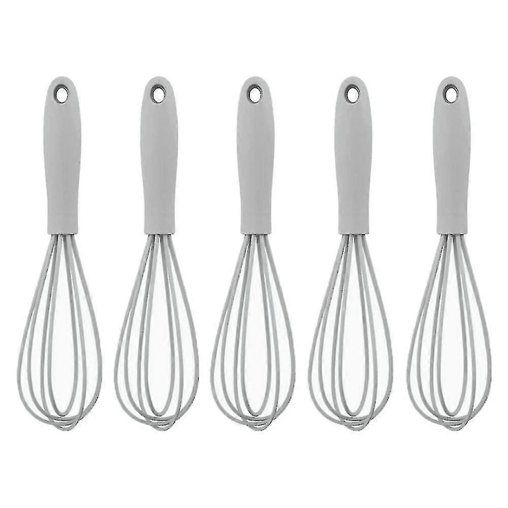 Silicone Whisk,kitchen Tool,5pcs Mini Silicone Whisks For Cooking,high