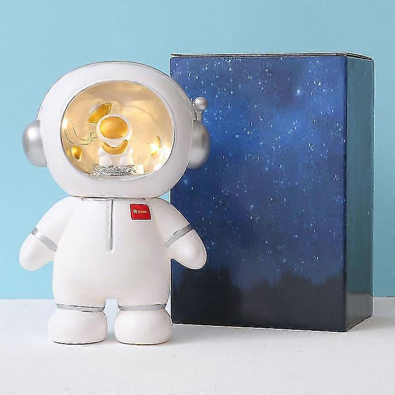 Lâmpada de proteção ocular do quarto Espaço Astronauta Luz Noturna Piggy Bank
