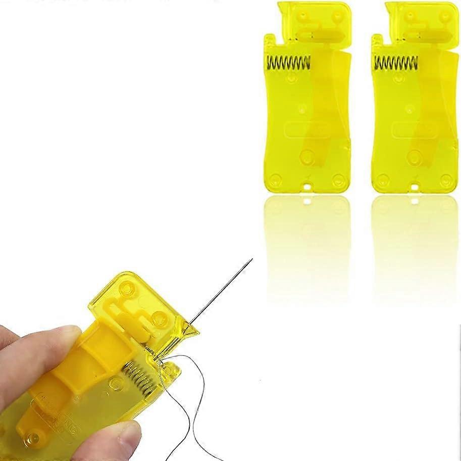 3Pcs Automatic Easy Needle Threader Tool Self-Thread Guide Plastic Sewing Accessories Hand Stitching Quick Needle Threading