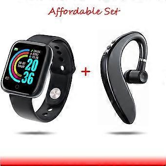 Smart Watch + Bluetooth Headset Waterproof Sports Combination Affordable SetXD2458-210
