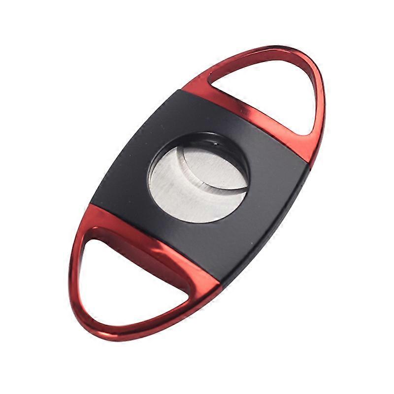 Cigar Cutter, Color Die Casting Cigar Cutter Stainless Steel Portable Cigar Cutter Cigar Pruning Tool Double Blade Sharp Simple Cigar Cutter