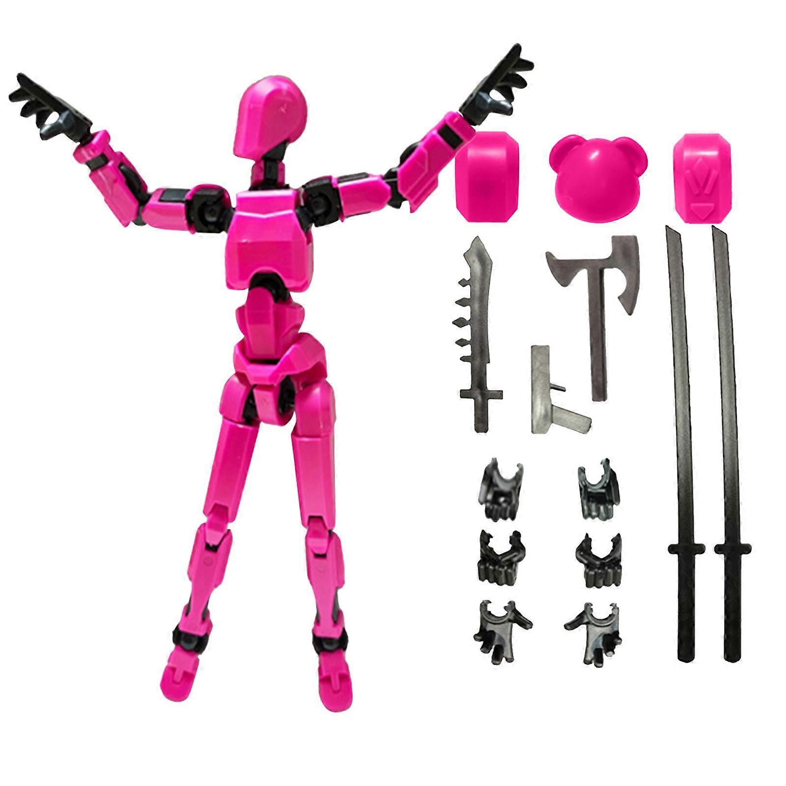 Bluey Toys Action Figure Action Figure  Printed  Movable  13 Articulated Robot Dummy Action Figures Valentines Gifts For Him