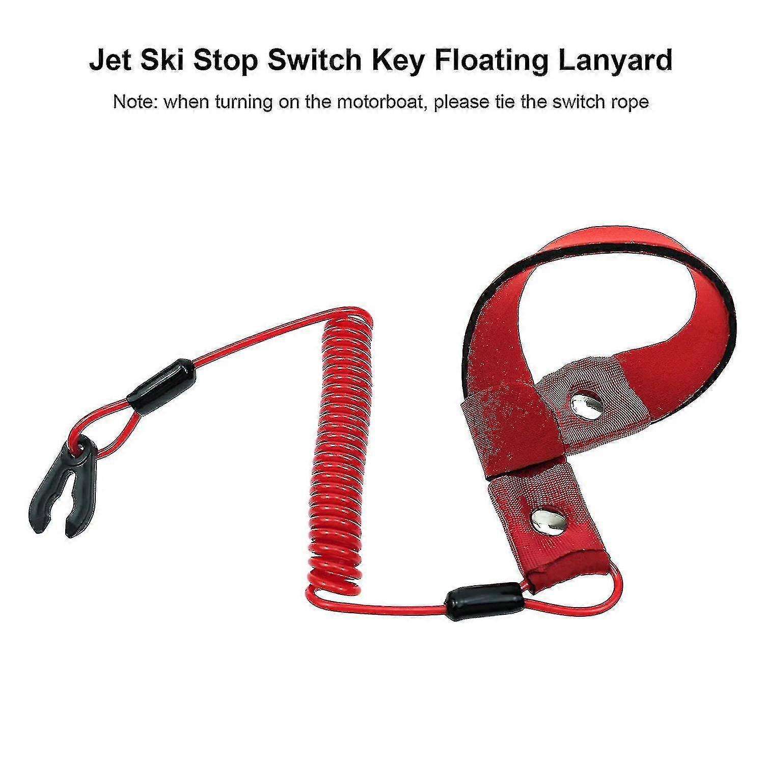 thumbnail image 2 of MATI Handlebar Start/Stop Switch With Safety Lanyard For Yamaha WaveRaider/WaveVenture 700 760 – OEM Replacement 2 of 5